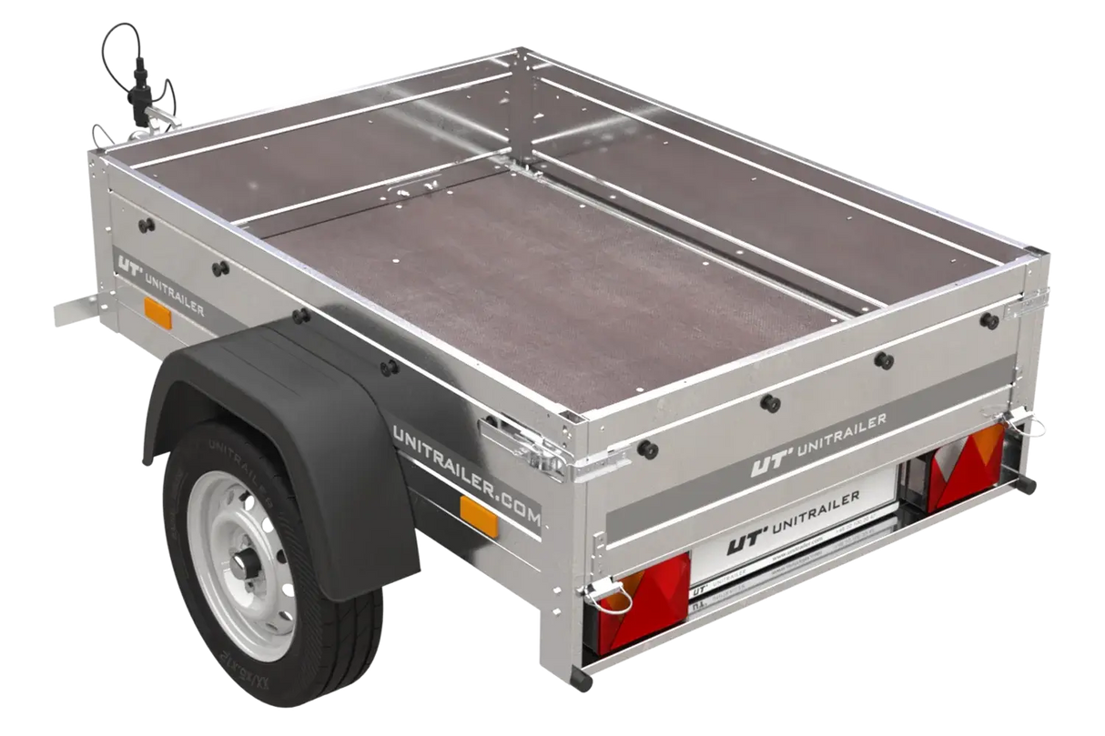 Vielseitiger Kippbarer Gartenanhänger: 750kg Lasten, 150x106cm Ladefläche, platzsparend