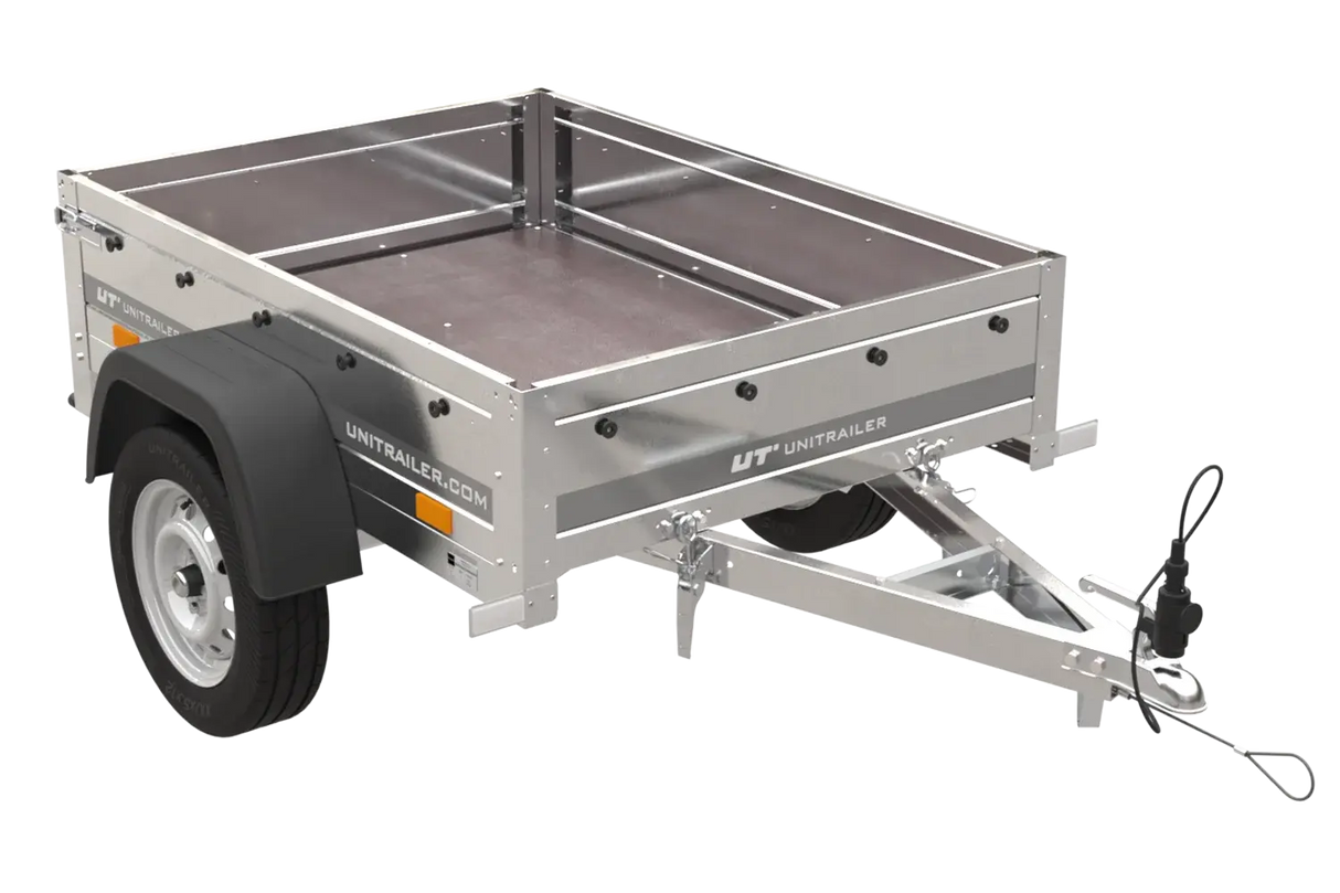 Vielseitiger Kippbarer Gartenanhänger: 750kg Lasten, 150x106cm Ladefläche, platzsparend