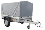 Vielseitiger kippbarer PKW-Anhänger Garden Trailer 200, 750 kg, mit Hochplane & Stützrad