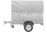 Robuster UNITRAILER Kippanhänger 200 KIPP: Bordwände, Stützrad, Hochplane, Hochspriegel Inklusive