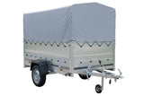 UNITRAILER Kippanhänger Garden Trailer 230: Robuster PKW-Anhänger mit Stützrad, Hochplane, hohen Bordwänden!