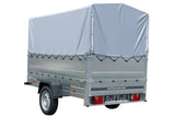 UNITRAILER Kippanhänger Garden Trailer 230: Robuster PKW-Anhänger mit Stützrad, Hochplane, hohen Bordwänden!