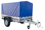 Premium Garden Trailer 200 KIPP Pkw-Anhänger: Robuste Hochplane, Stützrad, Kippfunktion, 750 kg