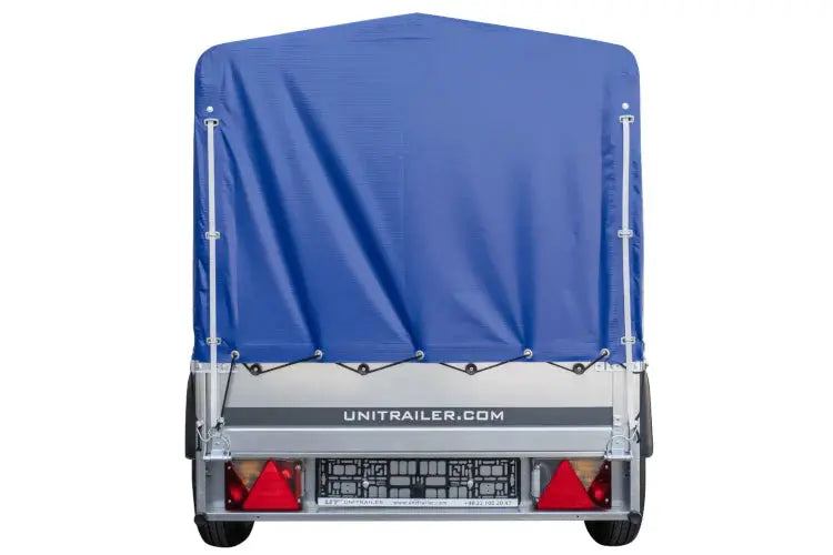 Premium Garden Trailer 200 KIPP Pkw-Anhänger: Robuste Hochplane, Stützrad, Kippfunktion, 750 kg