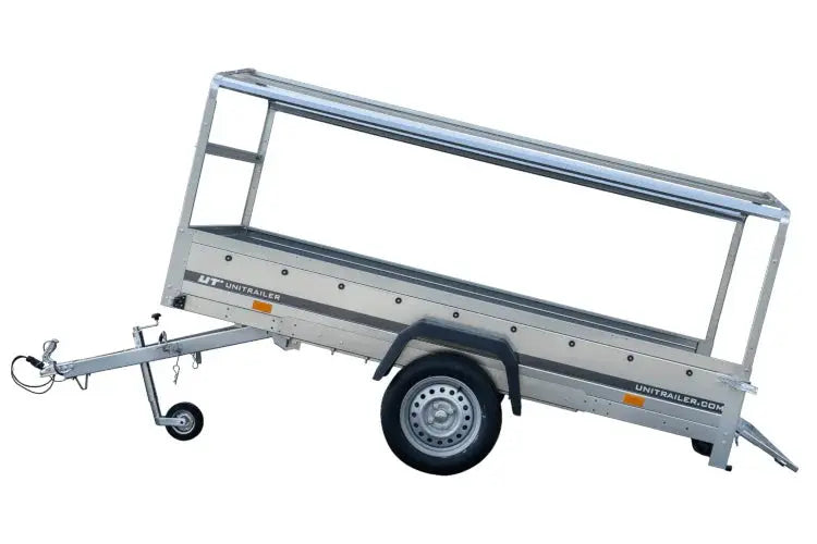 UNITRAILER GARDEN 264 KIPP PKW-Anhänger: Große Ladefläche, Hochplane, Spriegel, Stützrad
