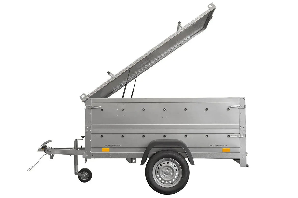UNITRAILER Gartenanhänger 200 KIPP, 750 kg, mit Alu-Deckel, 200x106 cm