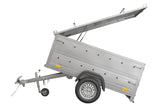 UNITRAILER Gartenanhänger 200 KIPP, 750 kg, mit Alu-Deckel, 200x106 cm