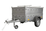 UNITRAILER Gartenanhänger 200 KIPP, 750 kg, mit Alu-Deckel, 200x106 cm