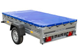 Kippbarer PKW-Anhänger Garden Trailer 230 KIPP mit Plane, Stützrad, Planenträger