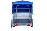 Vielseitiger PKW-Anhänger GARDEN TRAILER 264 KIPP mit Stützrad, Hochplane und Bordwänden