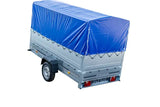 Vielseitiger PKW-Anhänger GARDEN TRAILER 264 KIPP mit Stützrad, Hochplane und Bordwänden