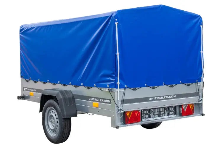 UNITRAILER GARDEN TRAILER 230 FD: Robuster PKW-Anhänger, Stützrad, 80 cm Hochplane