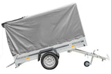 Vielseitiger UNITRAILER Garden Trailer 230 KIPP: Robuster PKW-Anhänger mit Hochplane