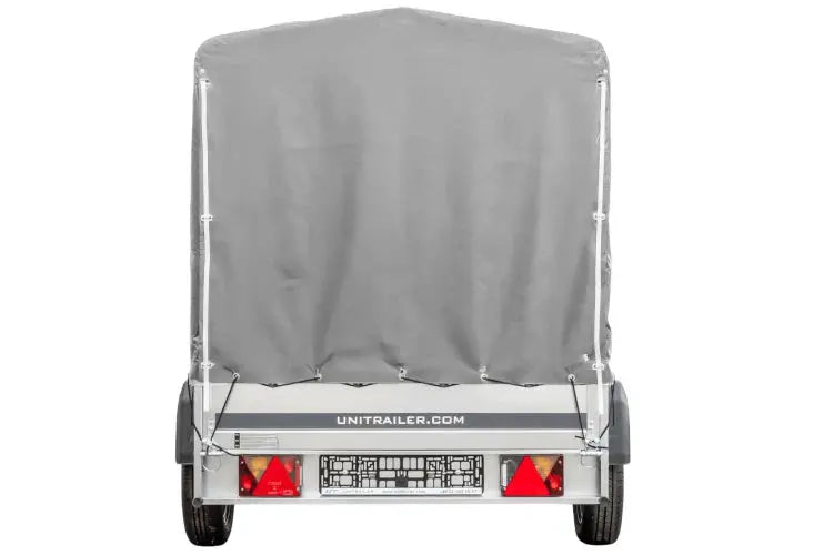 Vielseitiger UNITRAILER Garden Trailer 230 KIPP: Robuster PKW-Anhänger mit Hochplane