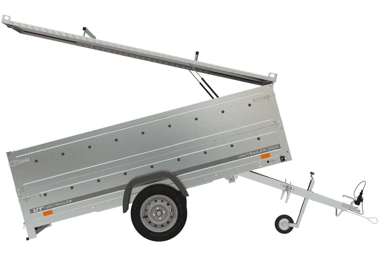 UNITRAILER GARDEN TRAILER 264 KIPP: PKW-Anhänger mit Bordwandaufsatz & Alu-Deckel