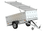 UNITRAILER GARDEN TRAILER 264 KIPP: PKW-Anhänger mit Bordwandaufsatz & Alu-Deckel