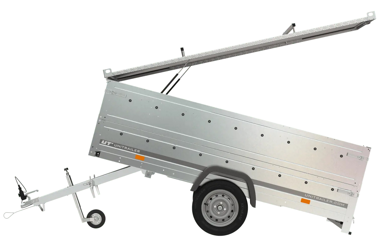 UNITRAILER GARDEN TRAILER 264 KIPP: PKW-Anhänger mit Bordwandaufsatz & Alu-Deckel