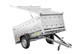 Robuster UNITRAILER GARDEN 230 KIPP Einachs-Anhänger mit Bordwandaufsatz Alu-Deckel