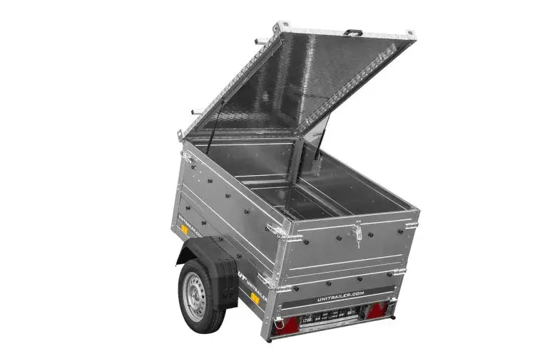 UNITRAILER GARDEN 150 KIPP Einachsanhänger mit BIS-Seitenwänden und Alu-Abdeckung