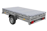 UNITRAILER GARDEN 265 KIPP Autoanhänger: Praktischer Kippanhänger mit grauer Plane & Stützrad