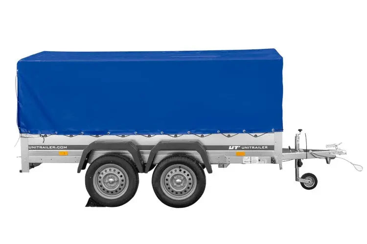 UNITRAILER GARDEN 265/2 KIPP Zweiachsanhänger 264x150 mit H-800 Rahmen & blauer Plane