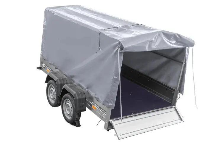 Robuster UNITRAILER GARDEN 265/2 Kipp-Zweiachsanhänger mit Hochplane und Rahmen