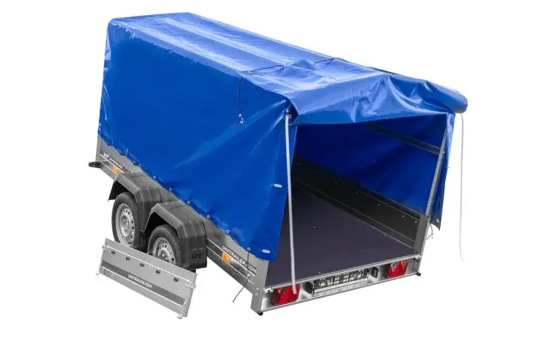 UNITRAILER GARDEN 265/2 Kipp Zweiachs-PKW-Anhänger mit Hochplane und robustem Rahmen