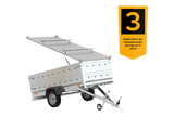 UNITRAILER GARDEN TRAILER 264 KIPP: PKW-Anhänger mit Bordwandaufsatz & Alu-Deckel