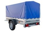 Premium Garden Trailer 200 KIPP Pkw-Anhänger: Robuste Hochplane, Stützrad, Kippfunktion, 750 kg