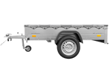 UNITRAILER Garden Trailer 201 KIPP PKW-Anhänger – 200x125 cm, 750 kg, Flachplane, Stützrad