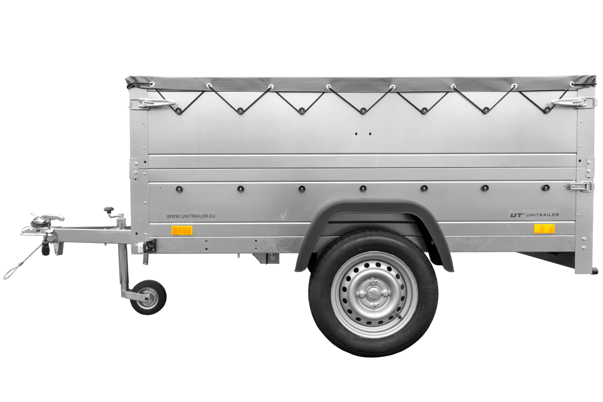 UNITRAILER GARDEN TRAILER 201 KIPP: Kippbarer PKW-Anhänger mit hohen Bordwänden