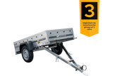 Klappbarer PKW-Anhänger Garden Trailer 200 KIPP – Vielseitig, Robust, 750 kg Nutzlast, Kompakt