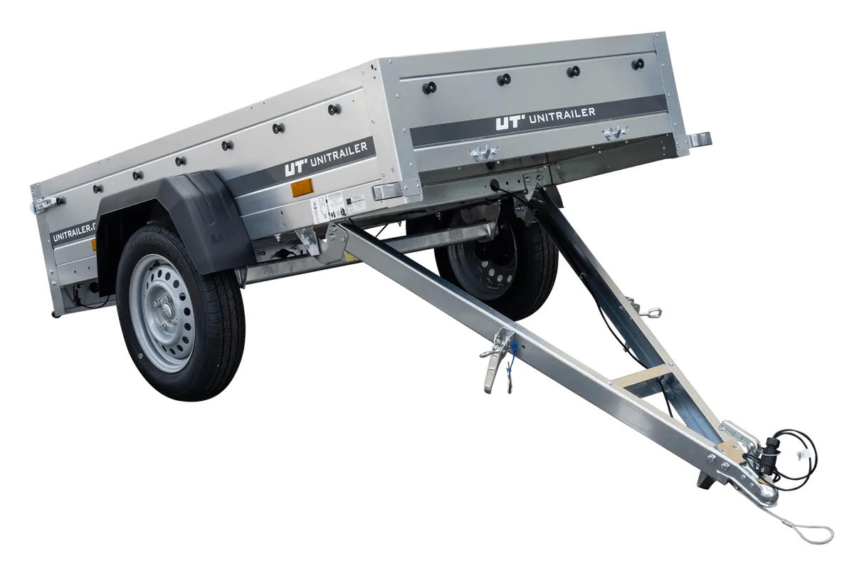 Vielseitiger kippbarer PKW-Anhänger Garden Trailer 200, 750 kg, mit Hochplane & Stützrad