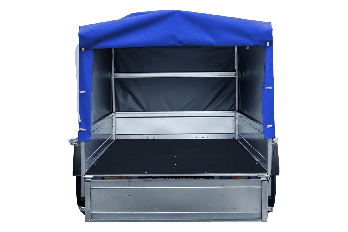 UNITRAILER Garden Trailer 230 KIPP: Robuster Autoanhänger mit Hochplane, Stützrad & Kippfunktion