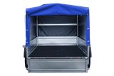 UNITRAILER Garden Trailer 230 KIPP: Robuster Autoanhänger mit Hochplane, Stützrad & Kippfunktion