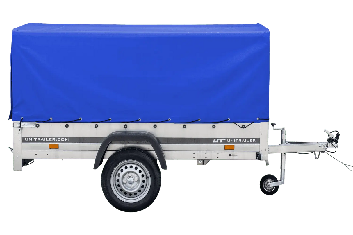 UNITRAILER Garden Trailer 230 KIPP: Robuster Autoanhänger mit Hochplane, Stützrad & Kippfunktion
