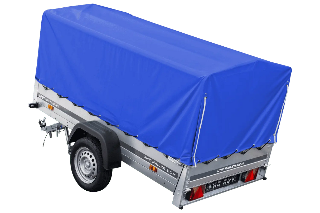 UNITRAILER Garden Trailer 230 KIPP: Robuster Autoanhänger mit Hochplane, Stützrad & Kippfunktion