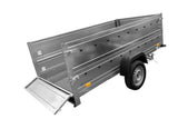 UNITRAILER Gartenanhänger 264 KIPP: Bordwandaufsatz, Stützrad, B-Führerschein-tauglich, vielseitig, robust