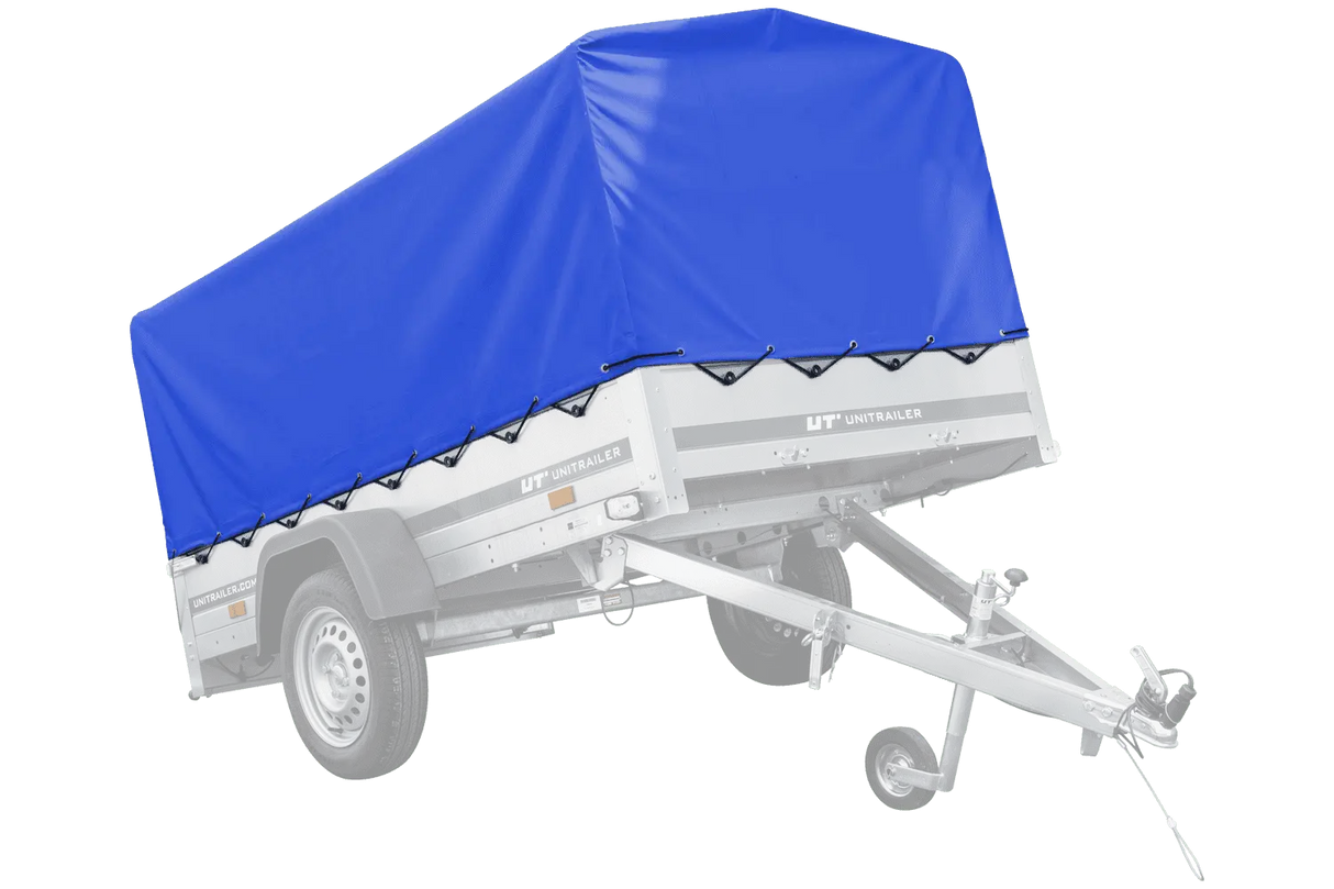 UNITRAILER GARDEN TRAILER 230 FD: Robuster PKW-Anhänger, Stützrad, 80 cm Hochplane