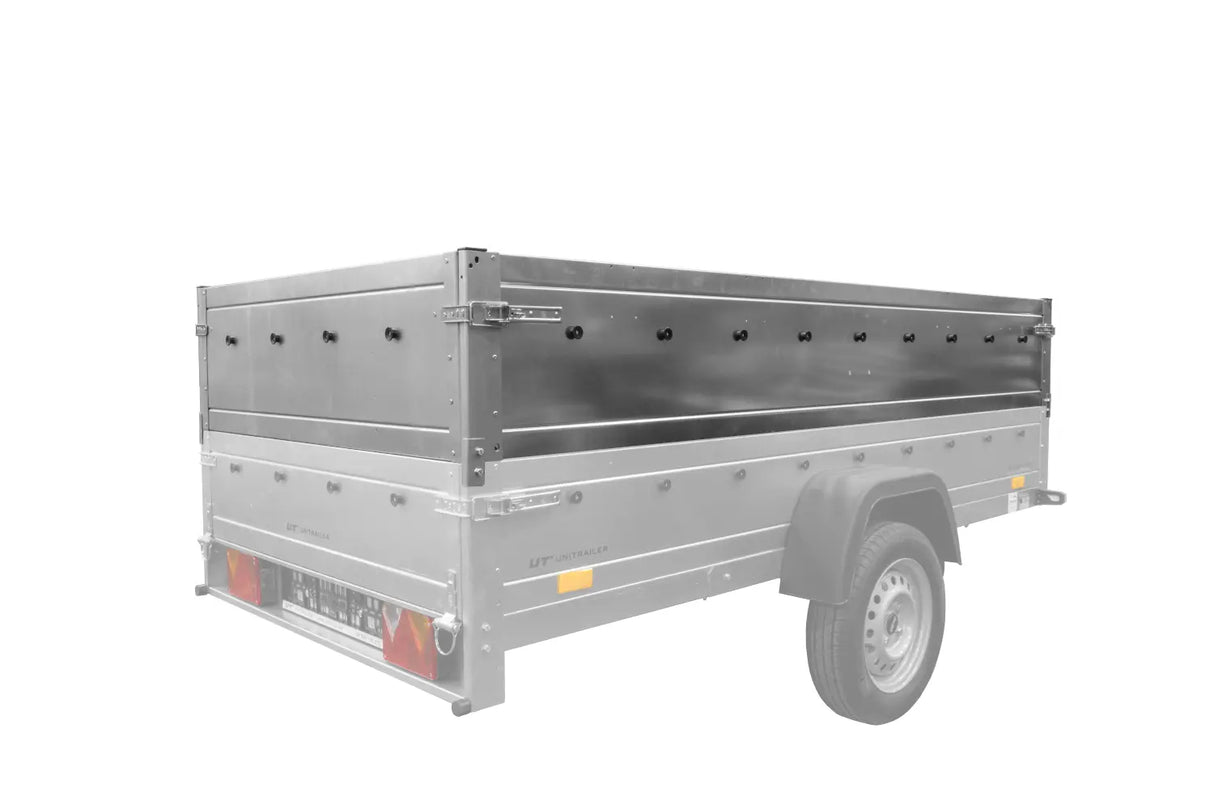 UNITRAILER Gartenanhänger 264 KIPP: Bordwandaufsatz, Stützrad, B-Führerschein-tauglich, vielseitig, robust