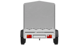Robuster Kipp-Anhänger Garden Trailer 264/2, H-1100 Plane, Stützrad, Doppelachse