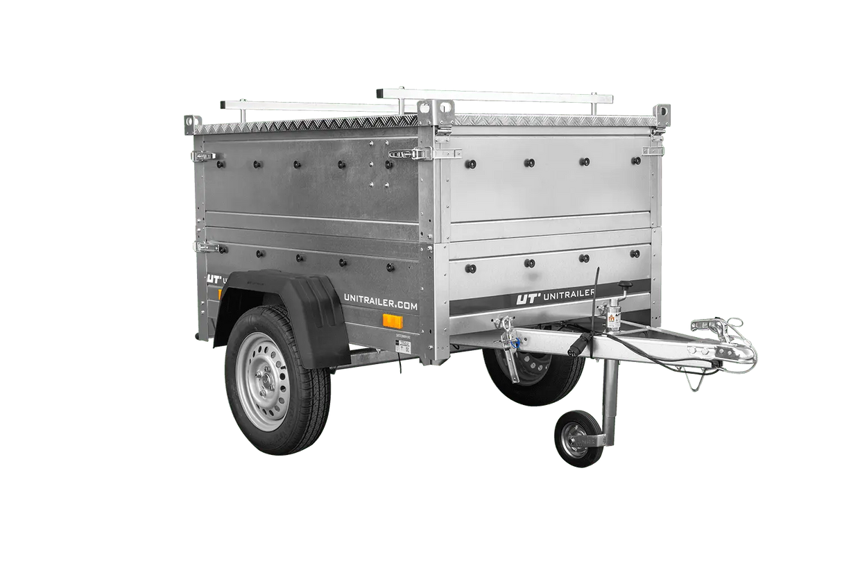 UNITRAILER GARDEN 150 KIPP Einachsanhänger mit BIS-Seitenwänden und Alu-Abdeckung