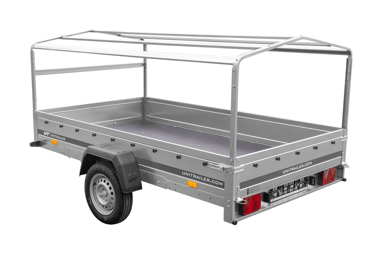 UNITRAILER GARDEN 265 KIPP Einachsanhänger: Robuster 264x150 cm Planenanhänger mit 800mm Hochspriegel