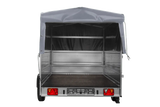Vielseitiger UNITRAILER GARDEN 265 KIPP Einachsanhänger: Plane, Bordwände, H-800 Rahmen