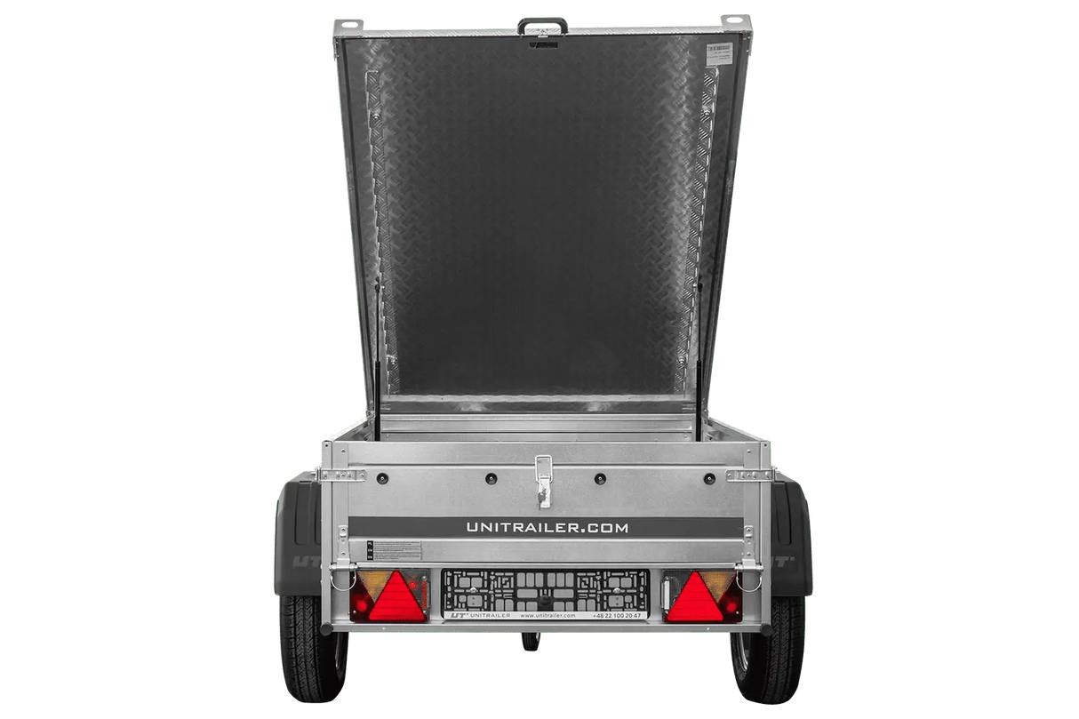Robuster UNITRAILER Garden Trailer 150 KIPP: 750 kg Einachsanhänger mit Alu-Deckel