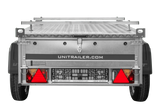 Robuster UNITRAILER Garden Trailer 150 KIPP: 750 kg Einachsanhänger mit Alu-Deckel