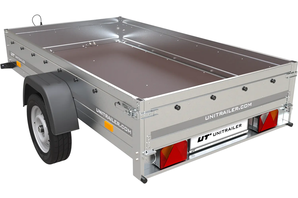Vielseitiger Unitrailer Garden Trailer 230 FD: Robuster Einachs-Anhänger mit Starrdeichsel für 750 kg