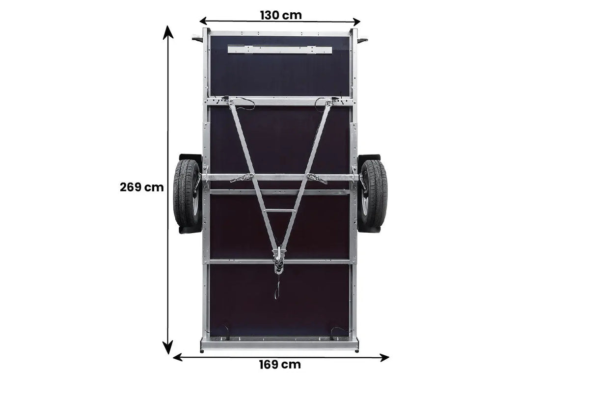 Robuster UNITRAILER GARDEN TRAILER 264 KIPP Einachsiger Kippanhänger für Garten und Haus