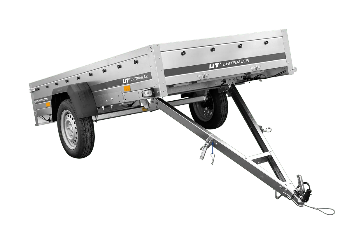 UNITRAILER Garden Trailer 264 KIPP: Robuster kippbarer PKW-Anhänger mit Flachplane