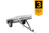 Robuster UNITRAILER GARDEN TRAILER 264 KIPP Einachsiger Kippanhänger für Garten und Haus